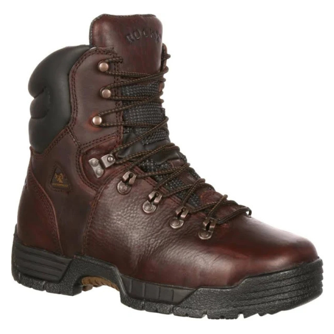 Rocky MobiLite 6 inch Steel Toe Oil Resistant Brown Boot - Men's Size 10 Medium from GME Supply